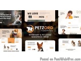 The image is a collage of six different screenshots of a website called Petzorg. The website has a modern and professional de...