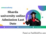 Sharda university online Admission Last Date