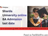 Sharda University Online Ba Admission Last Date