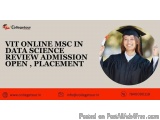 Vit Online Msc In Data Science Review, Admission Open, Placement