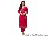 Rani Pink Ethnic Suit Set – Premium Festival & Wedding Kurta Set...