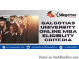 Galgotias university online MBA  eligiblity criteria