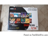 The image is of a box of AGFA SnapScan 1236. The box is white with black text and images on it. The text on the box reads "Yo...