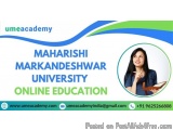 Maharishi markandeshwar university online education