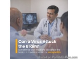 The image shows a doctor sitting at a desk with a patient and a patient in front of him. The doctor is wearing a white coat a...