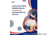 The image is a cover page of a brochure or flyer for a company called Terra Moving. The background of the page is white with...