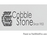 The image is a logo for Cobble Stone, a company that has been since 1953. The logo is written in black text on a white backgr...
