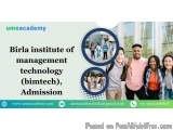 Birla Institute Of Management Technology (bimtech), Admission