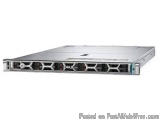 The image shows a Dell PowerEdge R740 server. It is a rectangular-shaped device with a silver-colored metal frame and a black...