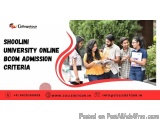 Shoolini University Online Bcom Admission Criteria