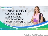 University Of Calcutta Distance Education Admission 2026