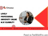 Lovely Professional University Online M.sc Eligibility