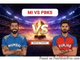 MI vs PBKS Thriller: High-Stakes IPL Clash Powered by Diamond247