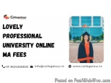 Lovely Professional University Online Ma Fees