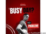 The image is a promotional poster for Pahal Nutrition's "Busy Day?" campaign. It features a young man holding a basketball in...