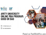 Amity University Online MBA Program: Good or Bad
