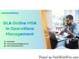 GLA University Online MBA in Operation Management