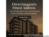 Experience Ultimate Comfort in DLF Luxury Apartments in Gurgaon
