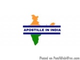 The image is a logo for Apostille in India. It has a blue background with the text "Apostille In India" written in white capi...