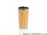 Bamboo Mugs With Flip Lid