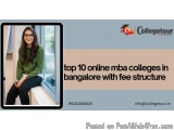 top 10 online mba colleges in bangalore with fee structure