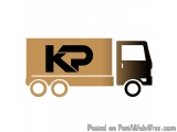 The image is a logo of a truck with the letter "K" on the side. The truck is brown in color and has a rectangular shape with...