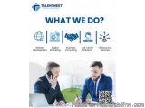 The image is an advertisement for Talentnest People Services, a company that provides services to businesses. The background...
