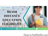 Mcom Distance Education Eligibility