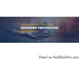 The image is a graphic design that features a hand holding a tablet with the text "Live Construction Solutions Ensuring Prote...