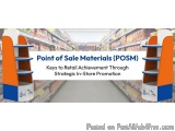 The image shows a supermarket aisle with two orange and blue shelves. The shelves are arranged in a way that they are facing...
