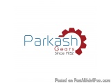 The image is a logo for Parkash Gears, a company that has been established since 1952. The logo consists of the company name...