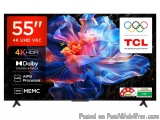 TCL 55" 4K Ultra HD Smart QLED Google TV - Black