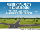 The image shows a beautiful landscape of a residential plot in Kumbalgodu, India. The plot is located in the heart of the cit...