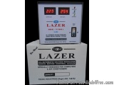 The image shows a Tecno Lazer model T-5000 L servo motor control system. It is a white-colored device with a digital display...
