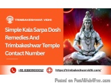 Simple Kala Sarpa Dosh Remedies And Trimbakeshwar Temple Contact...