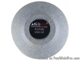 The image is of a round, silver-colored abrasive disc with a black label on it. The label reads "ATI Pro A2408J VRX HF" in re...
