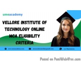 Vellore Institute Of Technology Online Mca Eligibility Criteria