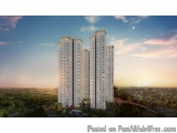 The image is a 3D rendering of a tall, modern apartment building. The building is made up of multiple floors and has a unique...