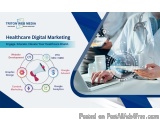 The image is a banner or advertisement for a company called Tritton Web Media. The banner has a blue and white color scheme w...