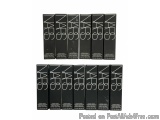 The image shows a set of 12 black boxes with the brand name "NARS" written in white cursive letters on the front. The boxes a...