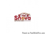 The image is a logo for a company called Sneva Self Drive Cars. The logo is a combination of the word "Sneva" in red and oran...