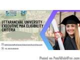 Uttaranchal University Executive Mba Eligibility Criteria
