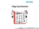 The image shows an Oligo Synthesizer, a type of industrial machine used for synthesizing and processing liquids. It is a rect...
