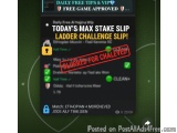 The image is a screenshot of a mobile phone screen with a green background and a black text box in the center. The text box r...