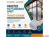Frosted Polycarbonate Sheet for Privacy & Design