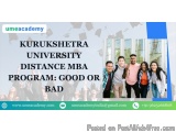 Kurukshetra University Distance MBA Program: Good or Bad