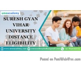 Suresh Gyan Vihar University distance eligibility