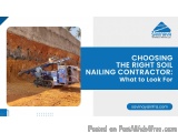 Soil Nailing Contractors In India | Savinaya Infra Solutions
