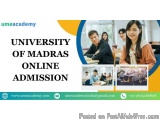University Of Madras Online Admission