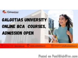 Galgotias University Online Bca Courses, Admission Open